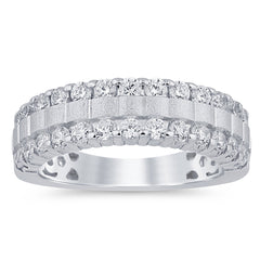 SPECIAL! .98ct G SI 14K White Gold Diamond Band Ring Size 6.5