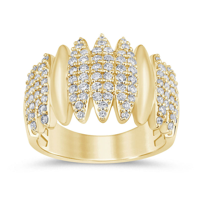 SPECIAL!.72ct G SI 14K Yellow Gold Diamond Band Ring Size 6.5