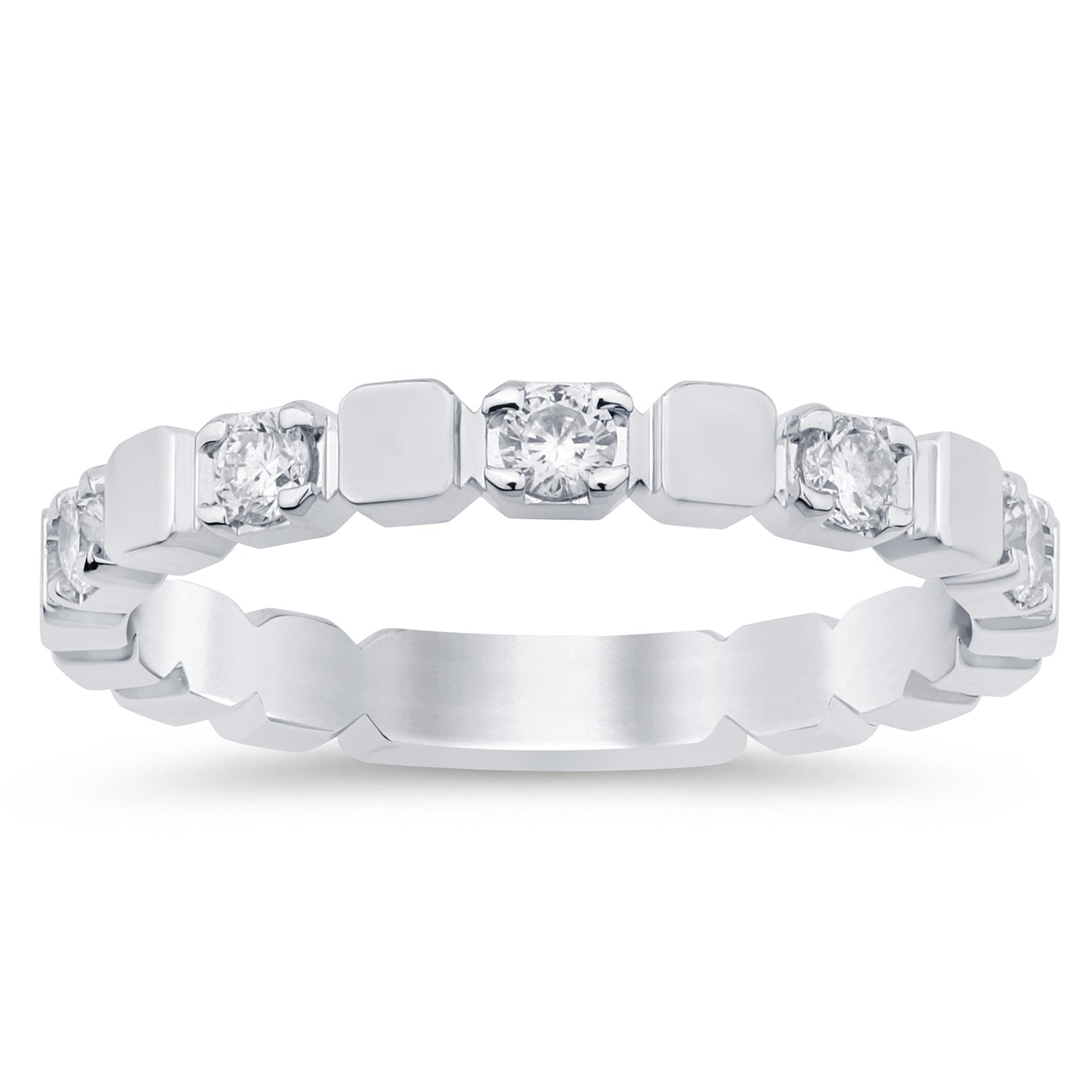SPECIAL!.25ct G SI 14K White Gold Diamond Band Ring Size 6.5