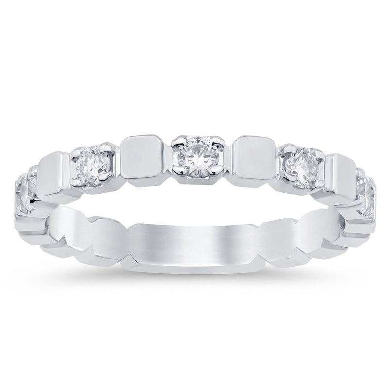 SPECIAL!.25ct G SI 14K White Gold Diamond Band Ring Size 6.5
