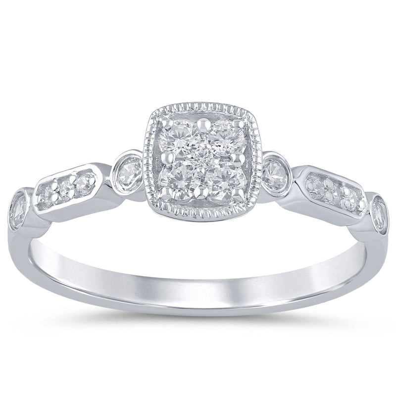 SPECIAL!.26ct G SI 14K White Gold Diamond Engagement Ring  Size 6.5