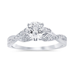 SPECIAL!.60ct G SI 14K White Gold Round Diamond Engagement Ring  Size 6.5