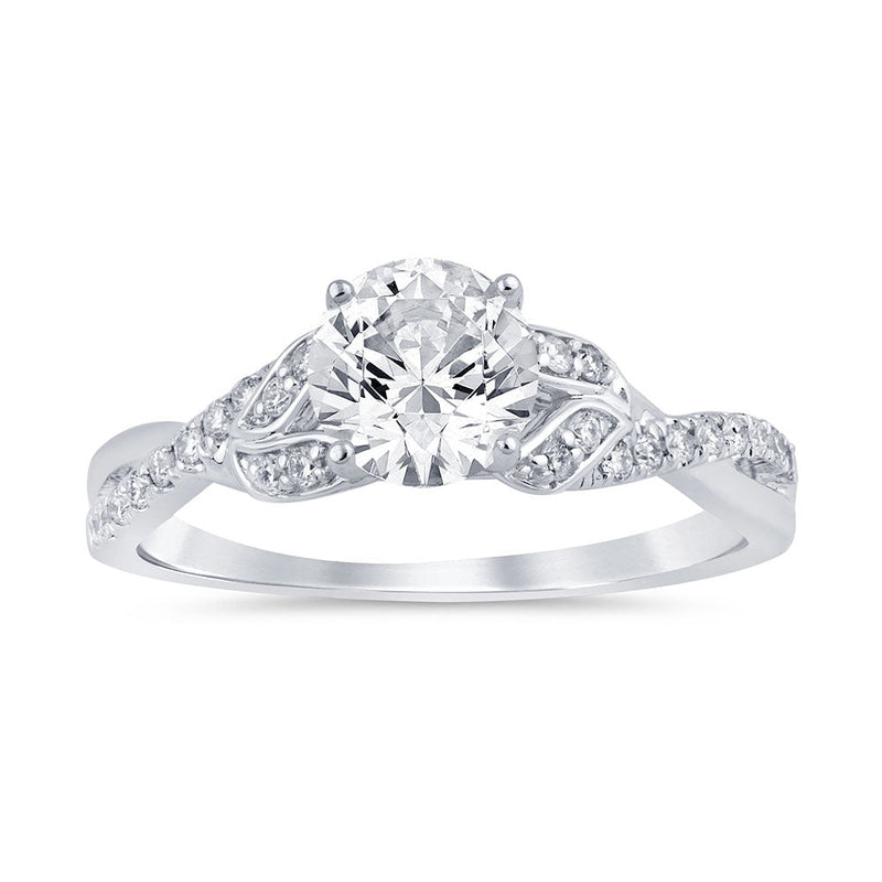 SPECIAL!.60ct G SI 14K White Gold Round Diamond Engagement Ring  Size 6.5