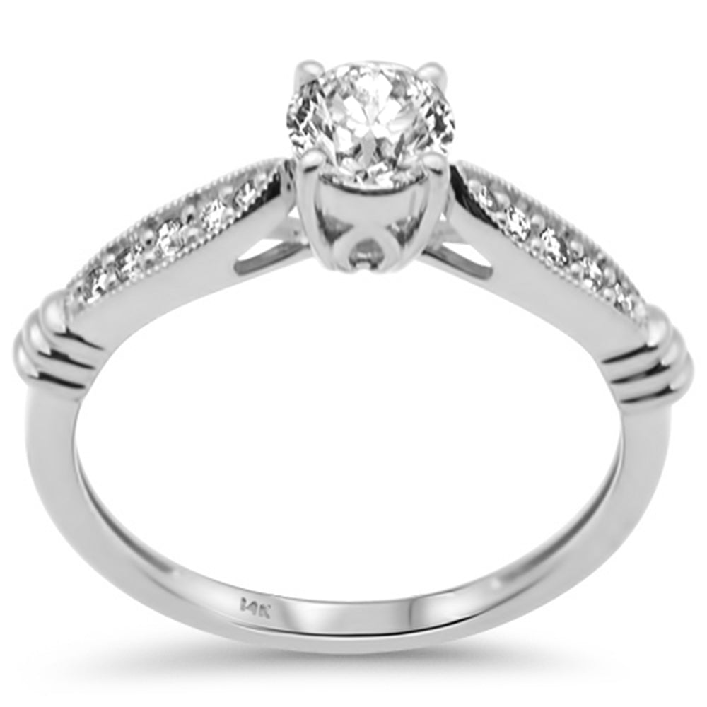 SPECIAL!.66ct G SI 14K White Gold Round Diamond Engagement Ring  Size 6.5