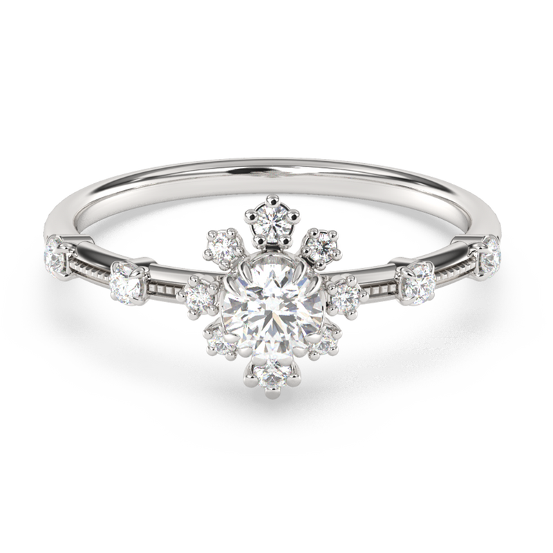 SPECIAL!.45ct G SI 14K White Gold Round Diamond Thin Engagement Ring  Size 6.5