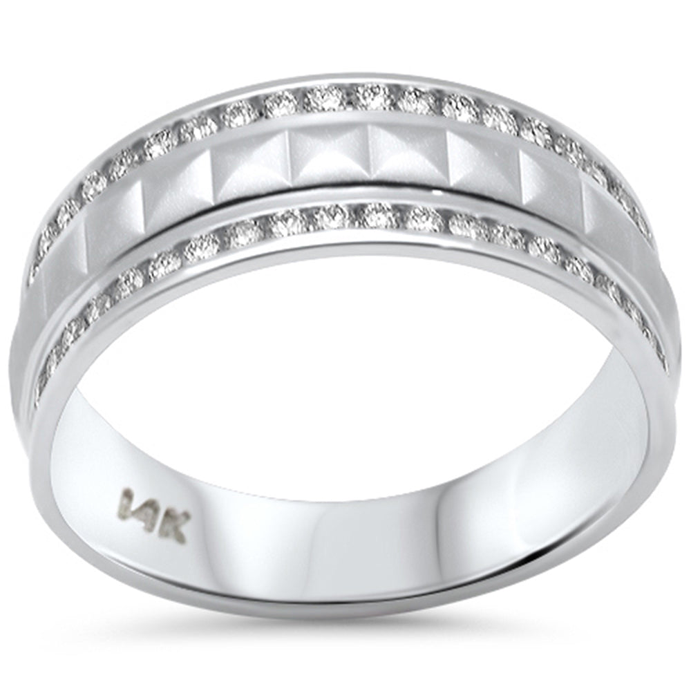 SPECIAL! .53ct G SI 14K White Gold Diamond Band Ring Size 6.5