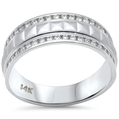 SPECIAL! .53ct G SI 14K White Gold Diamond Band Ring Size 6.5