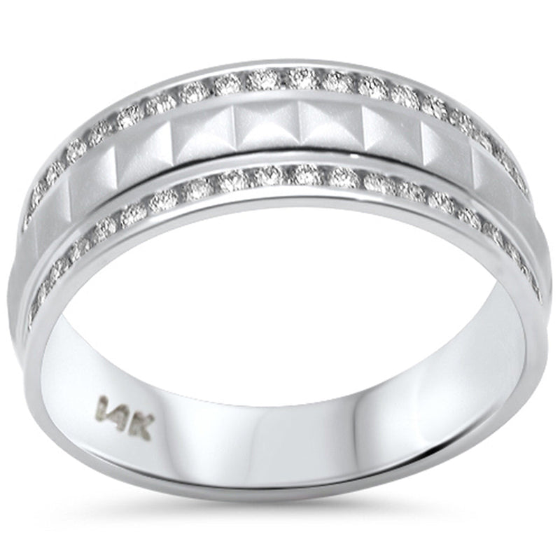 SPECIAL! .53ct G SI 14K White Gold Diamond Band Ring Size 6.5