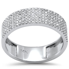 SPECIAL! .40ct G SI 14K White Gold Diamond Ladies Band Ring Size 6.5