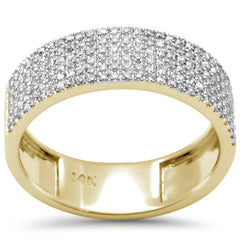 SPECIAL! .36ct G SI 14K Yellow Gold Diamond Ladies Band Ring Size 6.5