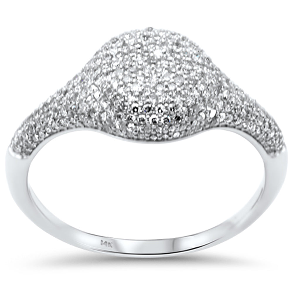 SPECIAL! .60ct G SI 14K White Gold Diamond Dome Ring  Size 6.5