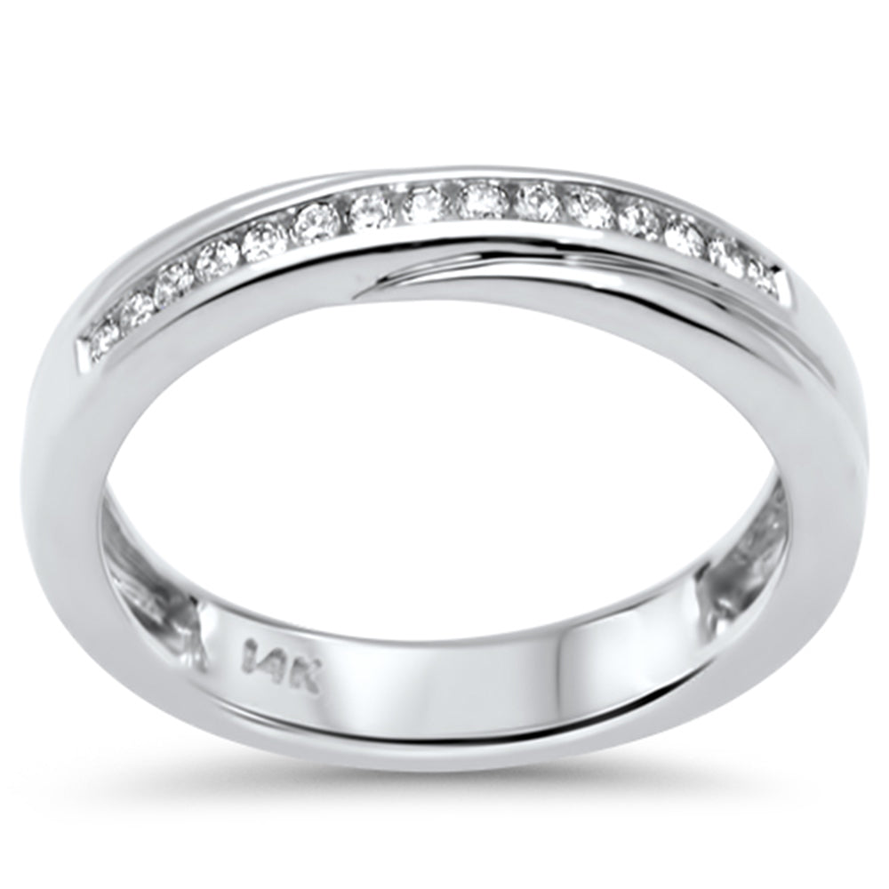 SPECIAL! .13ct G SI 14K White Gold Diamond Ladies Band Ring Size 6.5