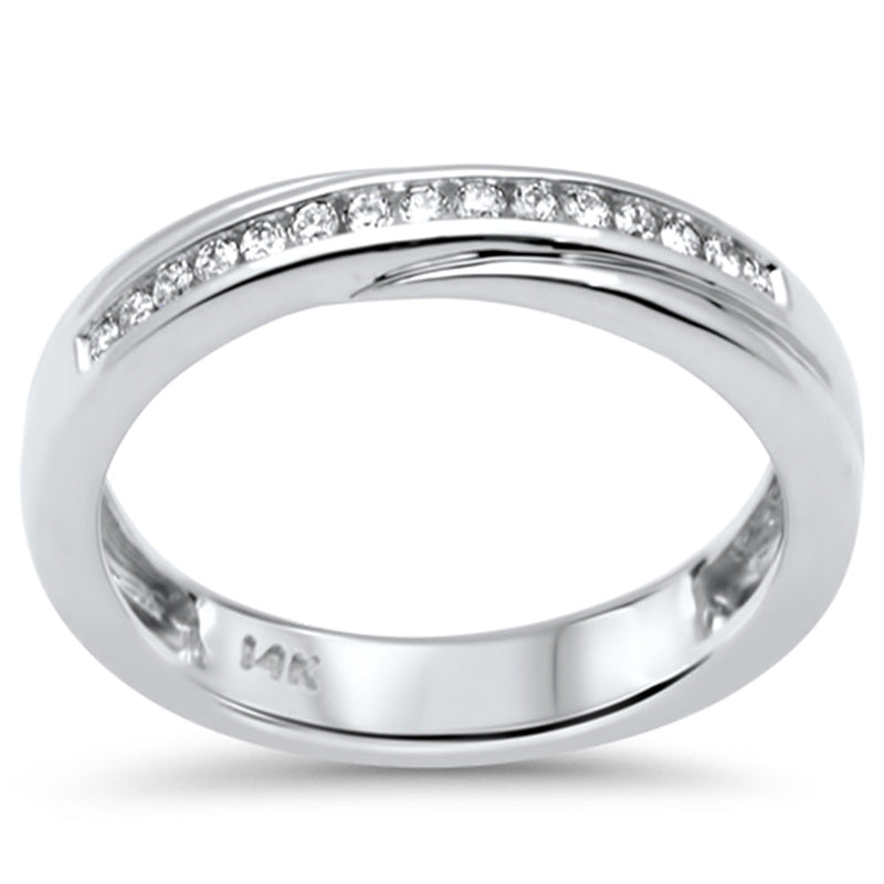 SPECIAL! .13ct G SI 14K White Gold Diamond Ladies Band Ring Size 6.5