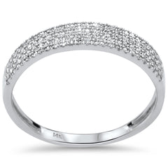 .22ct G SI 14K White Gold Diamond Ladies Ring Band Size 6.5