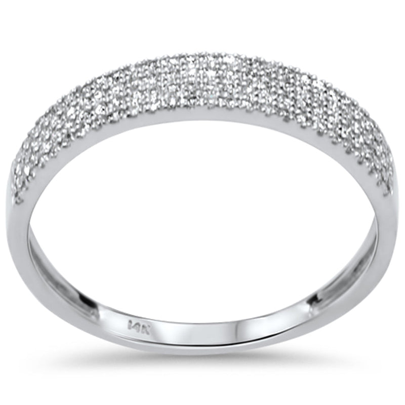 .22ct G SI 14K White Gold Diamond Ladies Ring Band Size 6.5