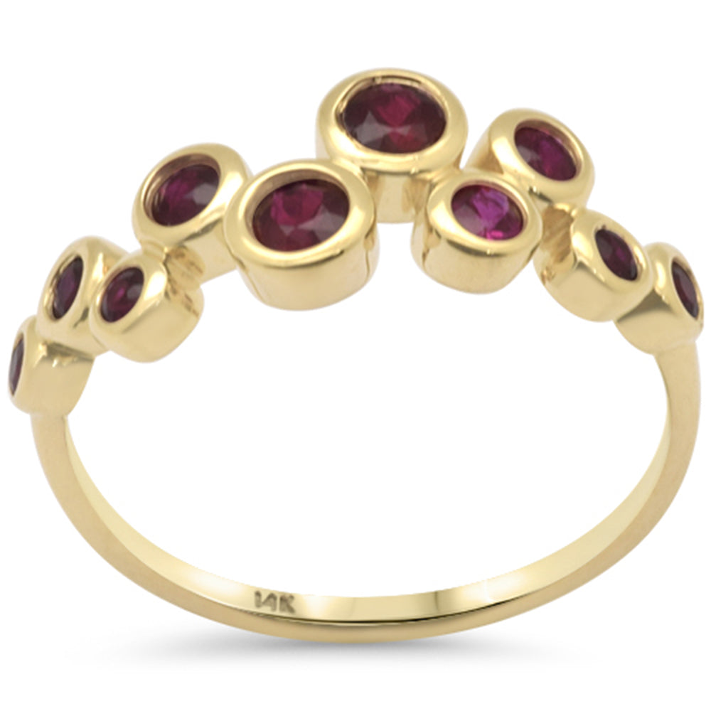 SPECIAL! .60ct G SI 14K Yellow Gold Ruby Gemstones Ring Size 6.5