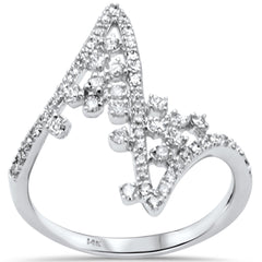SPECIAL!.55ct G SI 14K White Gold Diamond Ladies Band Ring Size 6.5