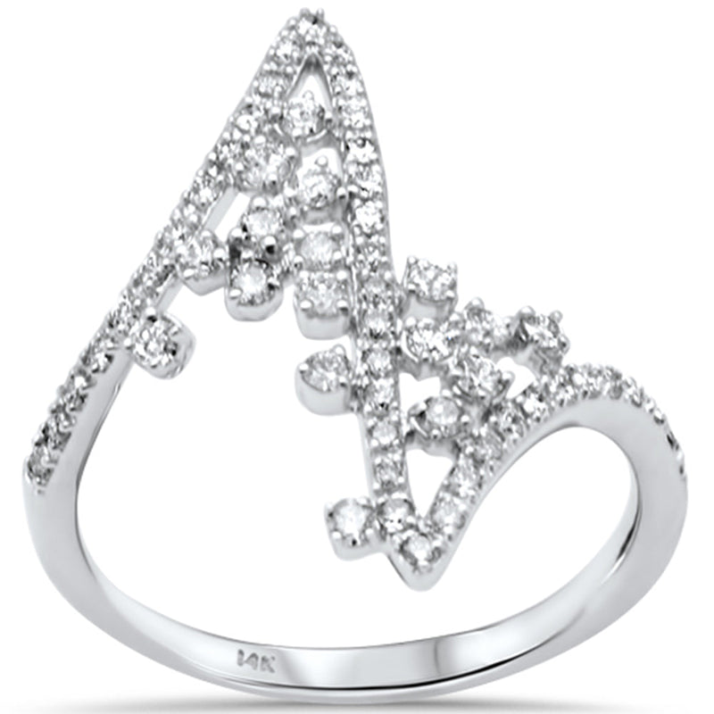 SPECIAL!.55ct G SI 14K White Gold Diamond Ladies Band Ring Size 6.5