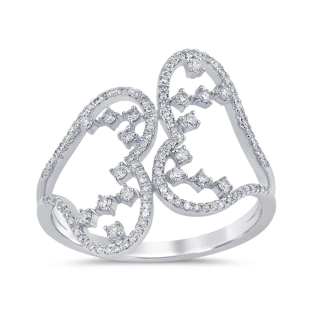 SPECIAL! .26ct G SI 14K White Gold Diamond Women's Band Ring Size 6.5