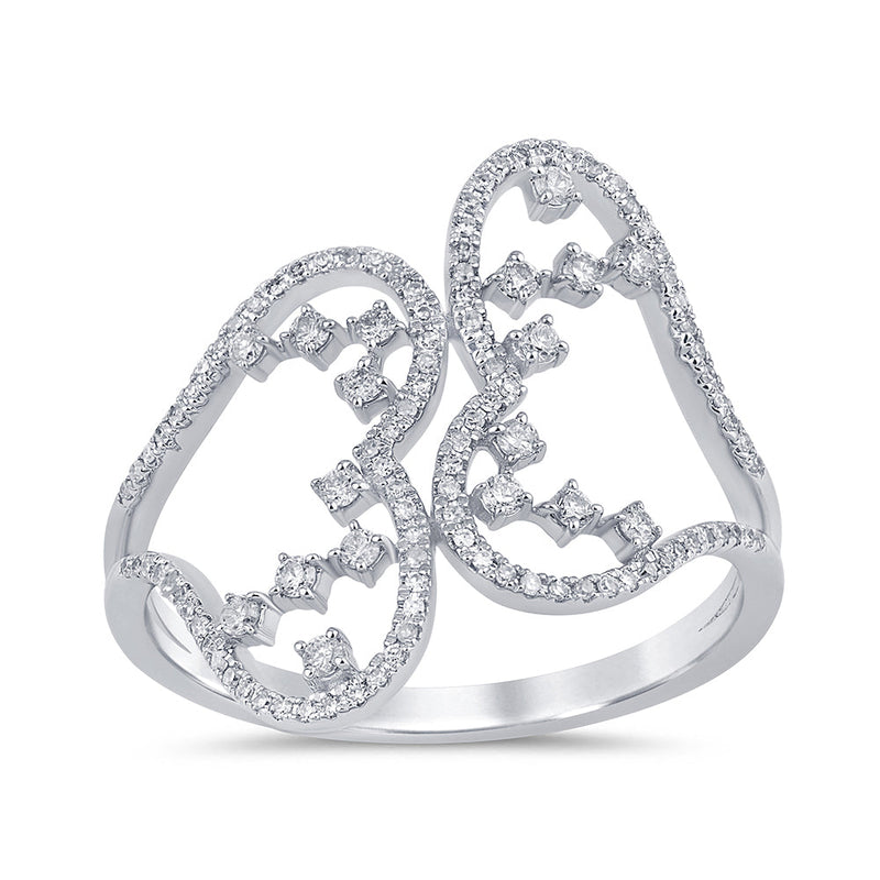 SPECIAL! .26ct G SI 14K White Gold Diamond Women's Band Ring Size 6.5