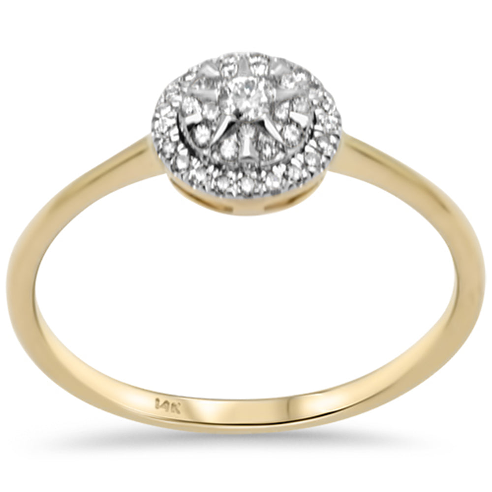 SPECIAL! .18ct G SI 14K Yellow Gold Diamond Round Shape Ring Size 6.5