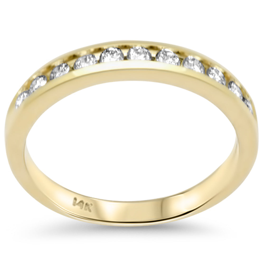 SPECIAL!.20ct G SI 14K Yellow Gold Diamond Wedding Band Size 6.5