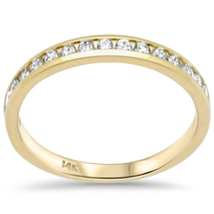 SPECIAL! .33ct G SI 14K Yellow Gold Diamond Wedding Band Size 6.5