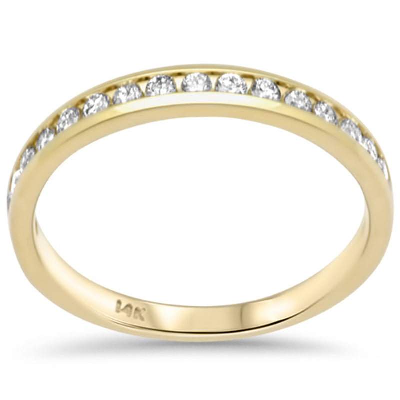 SPECIAL! .33ct G SI 14K Yellow Gold Diamond Wedding Band Size 6.5