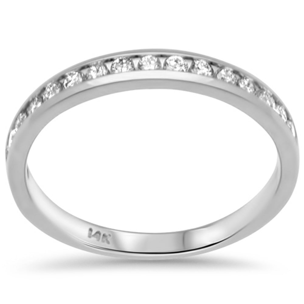 SPECIAL! .33ct G SI 14K White Gold Diamond Wedding Band Size 6.5