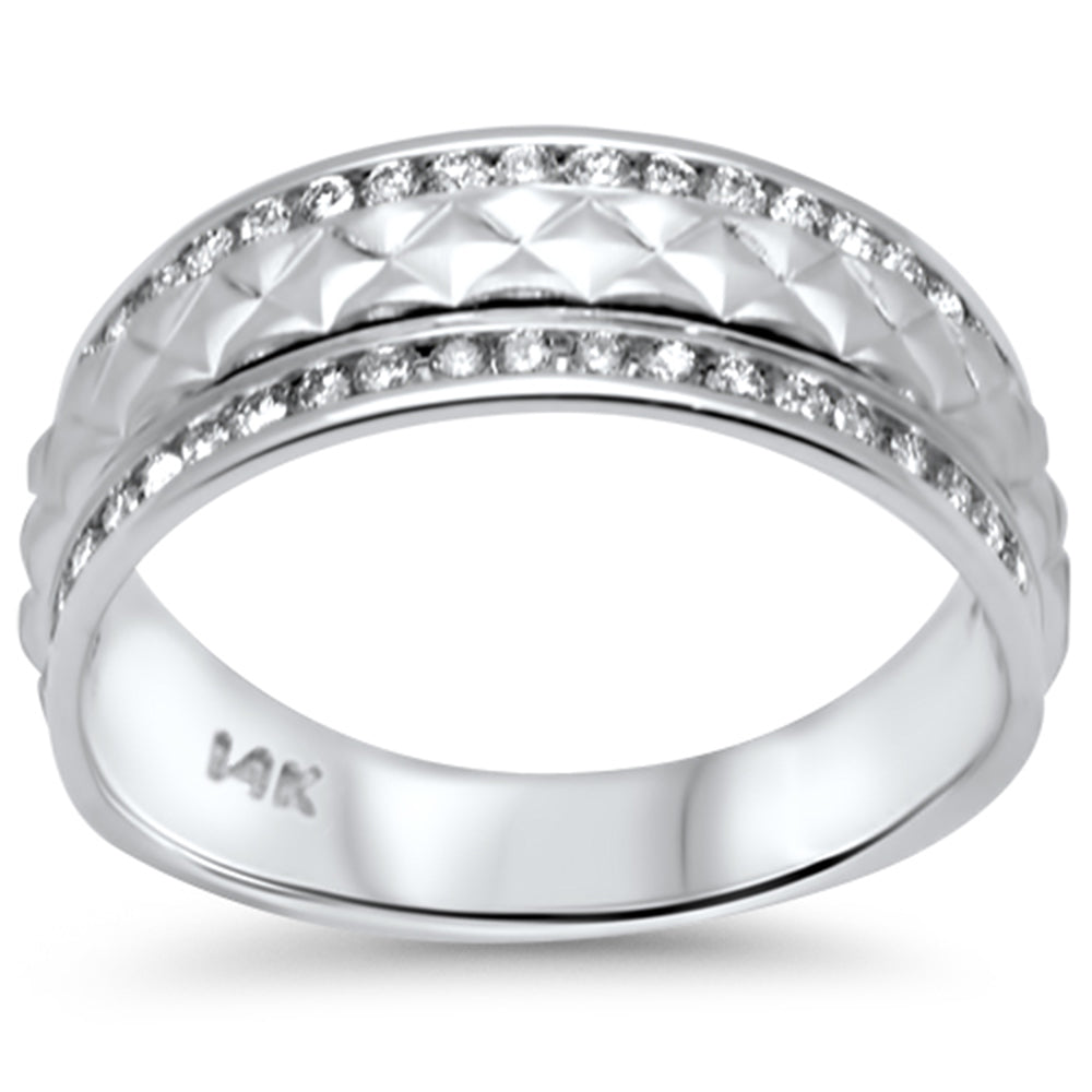 SPECIAL! .52ct G SI 14K White Gold Diamond Men's Band Size 10