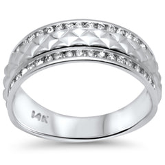 SPECIAL! .52ct G SI 14K White Gold Diamond Men's Band Size 10
