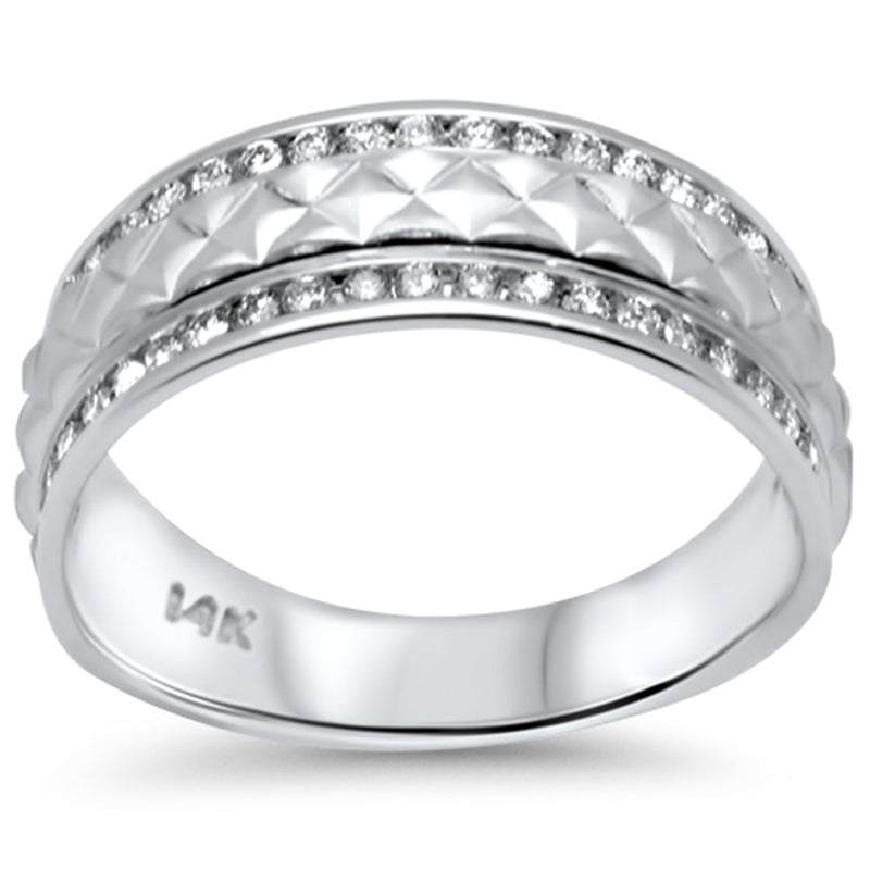 SPECIAL! .52ct G SI 14K White Gold Diamond Men's Band Size 10