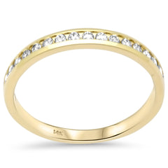 SPECIAL!.25ct G SI 14K Yellow Gold Diamond Wedding Band Size 6.5