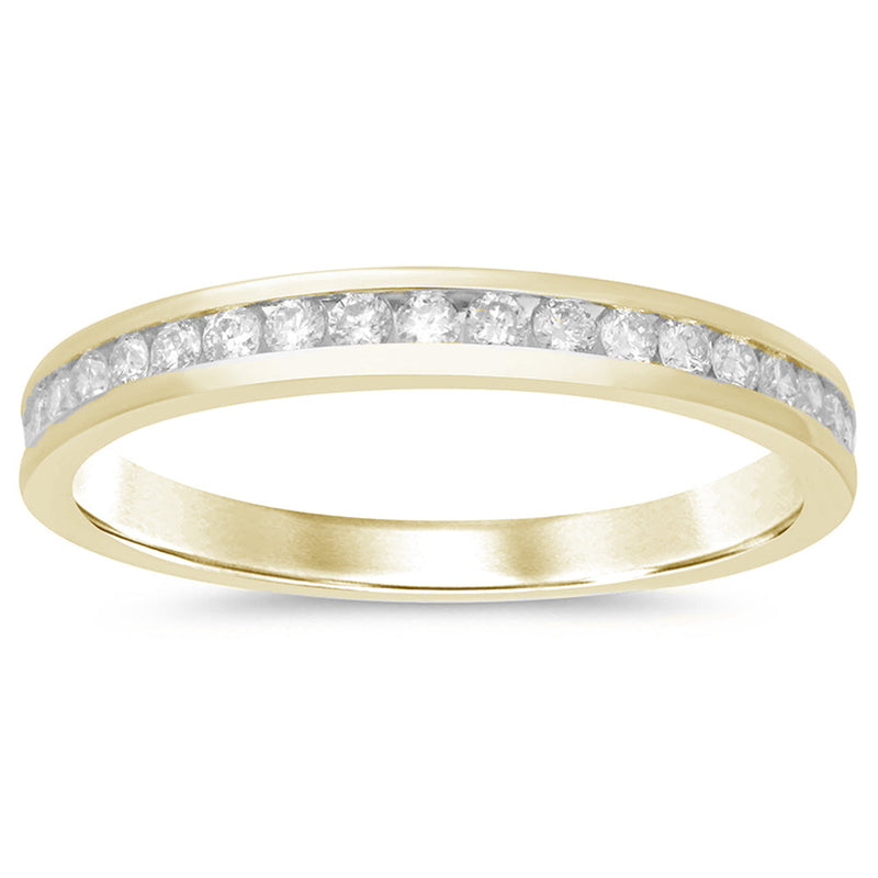 SPECIAL!.25ct G SI 14K Yellow Gold Diamond Wedding Band Size 6.5