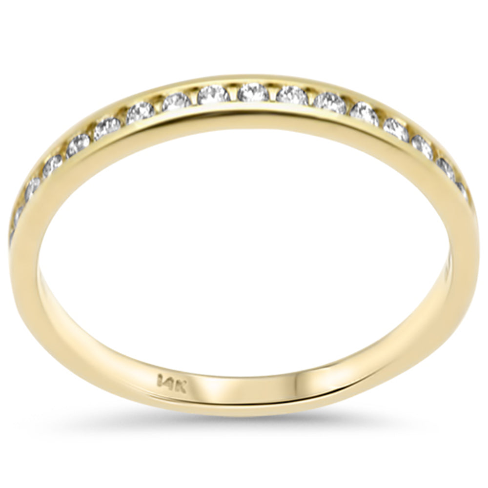 .21ct G SI 14K Yellow Gold Diamond Wedding Band Size 6.5