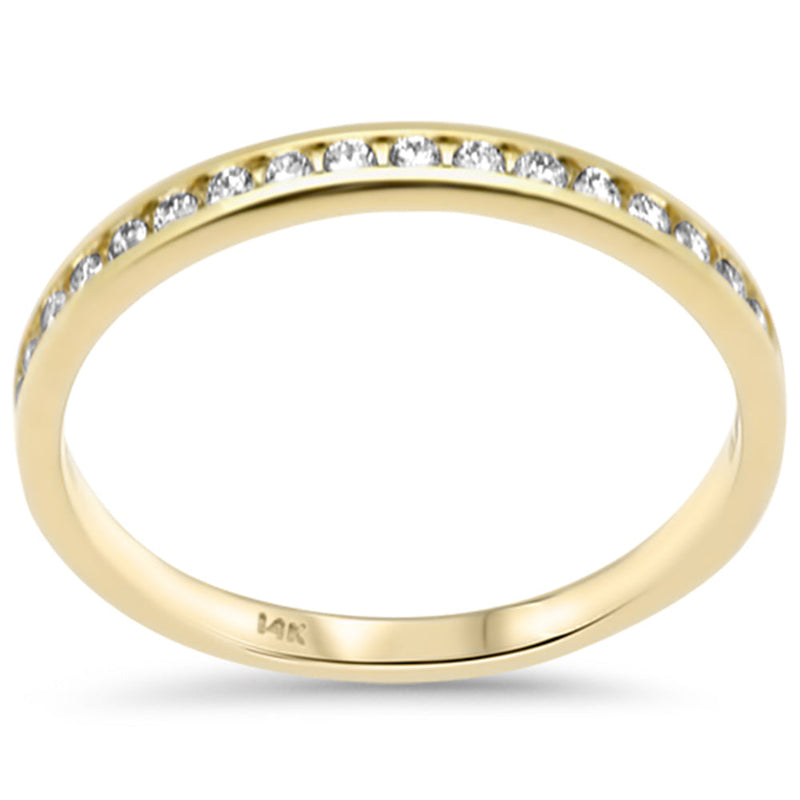.21ct G SI 14K Yellow Gold Diamond Wedding Band Size 6.5