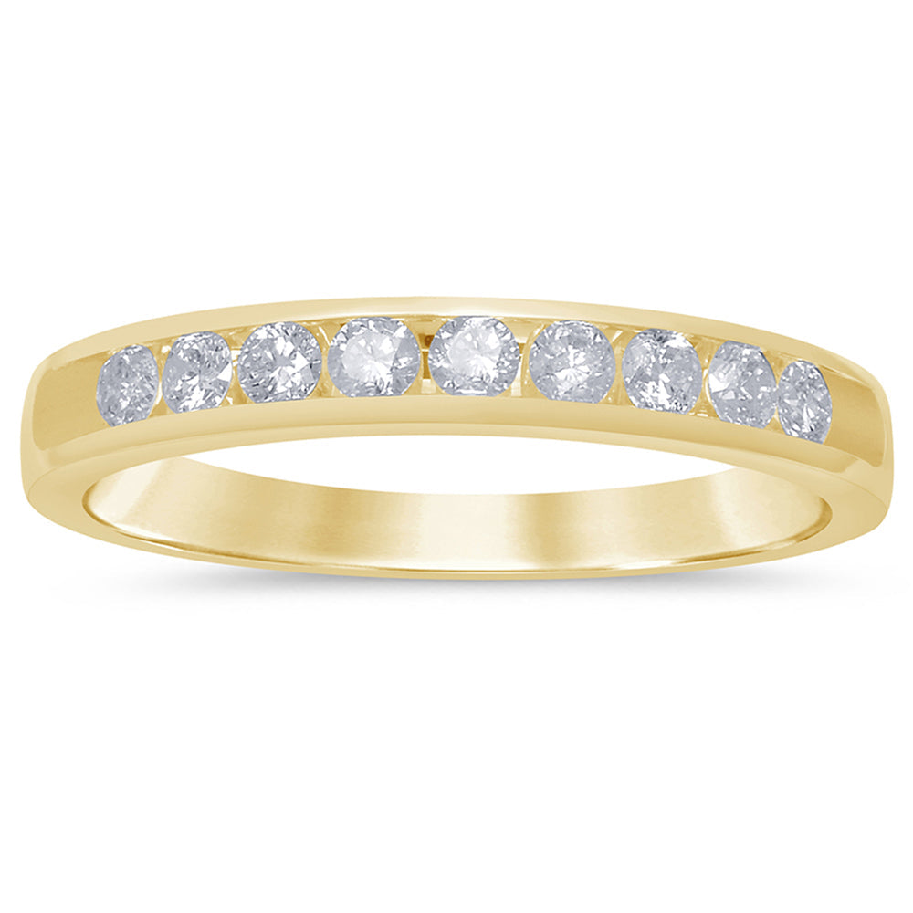 SPECIAL! .22ct G SI 14K Yellow Gold Diamond Wedding Band Size 6.5