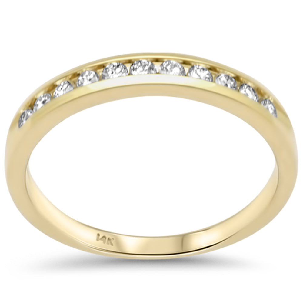 SPECIAL! .36ct G SI 14K Yellow Gold Diamond Wedding Band Size 6.5