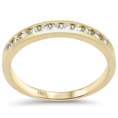 SPECIAL! .36ct G SI 14K Yellow Gold Diamond Wedding Band Size 6.5