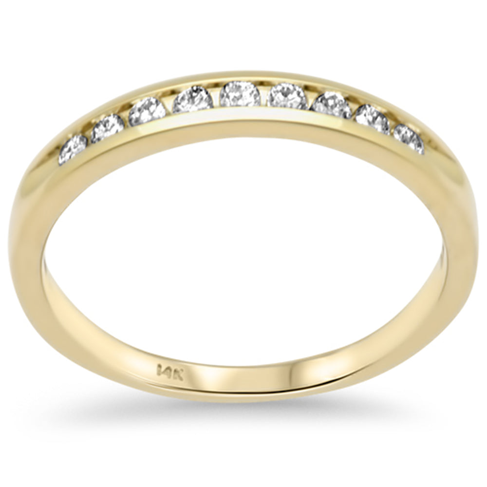 SPECIAL! .22ct G SI 14K Yellow Gold Diamond Wedding Band Size 6.5