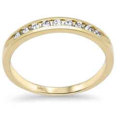 SPECIAL! .22ct G SI 14K Yellow Gold Diamond Wedding Band Size 6.5