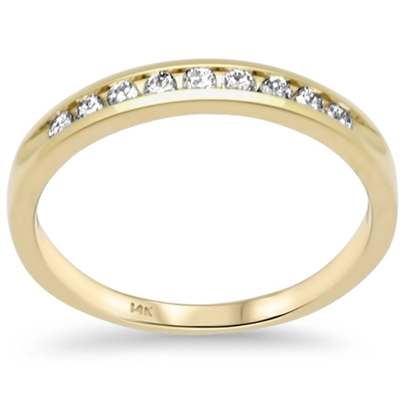 SPECIAL! .22ct G SI 14K Yellow Gold Diamond Wedding Band Size 6.5