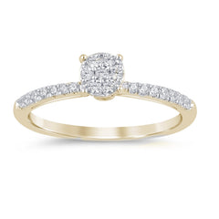 SPECIAL! .36ct G SI 14K Yellow Gold Round Diamond Engagement Ring Size 6.5