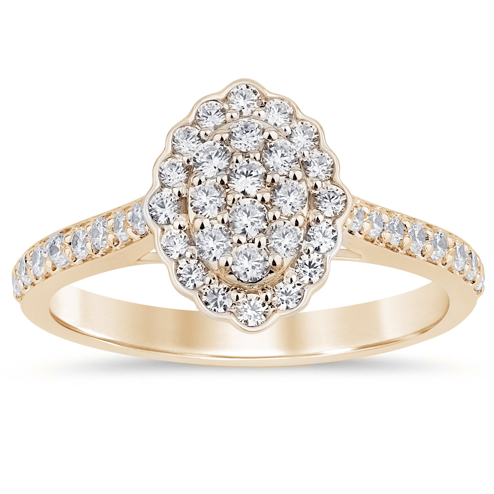 SPECIAL! .57ct G SI 14K Yellow Gold Round Diamond Ring Size 6.5