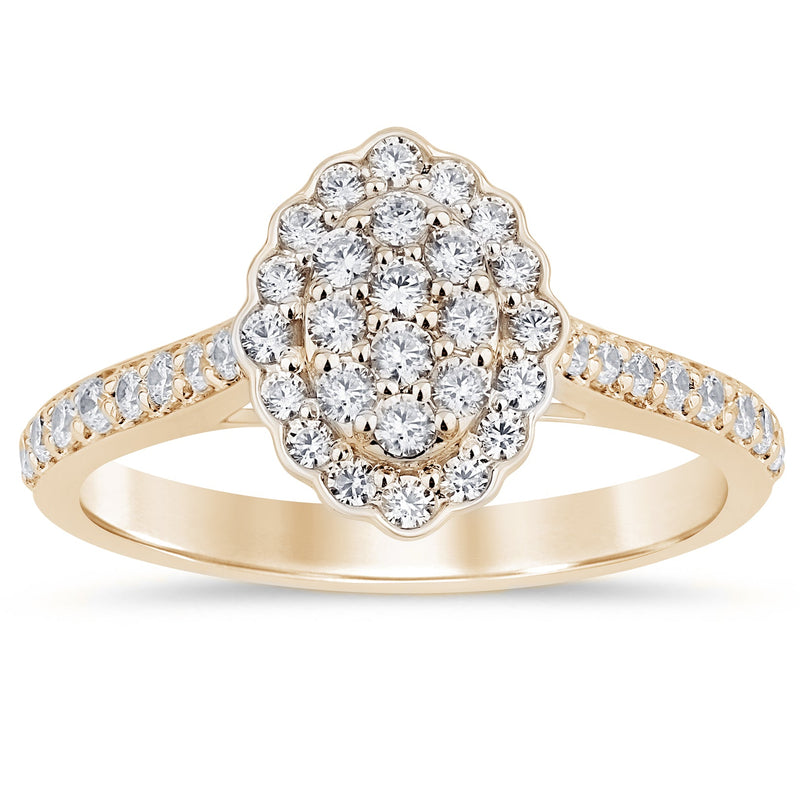 SPECIAL! .57ct G SI 14K Yellow Gold Round Diamond Ring Size 6.5