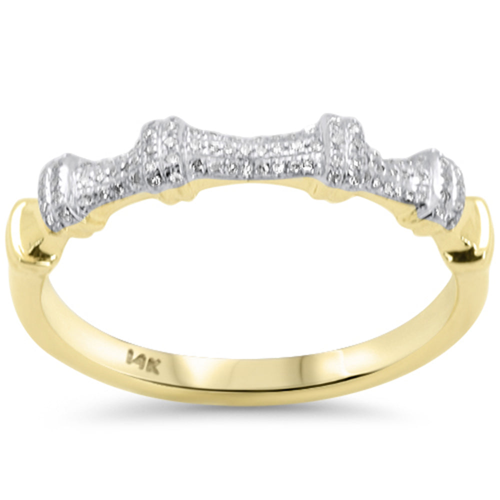 SPECIAL! .12ct G SI 14K Yellow Gold Diamond Ladies Band Ring Size 6.5