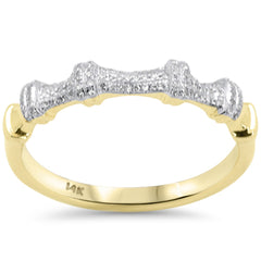 SPECIAL! .12ct G SI 14K Yellow Gold Diamond Ladies Band Ring Size 6.5