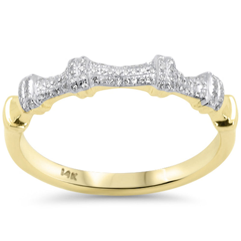SPECIAL! .12ct G SI 14K Yellow Gold Diamond Ladies Band Ring Size 6.5