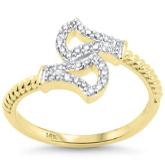 SPECIAL! .15ct G SI 14K Yellow Gold Diamond Wrap Around Ring Size 6.5