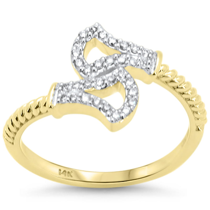 SPECIAL! .15ct G SI 14K Yellow Gold Diamond Wrap Around Ring Size 6.5